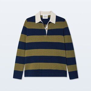 White + Warren Cashmere Rugby Stripe Polo